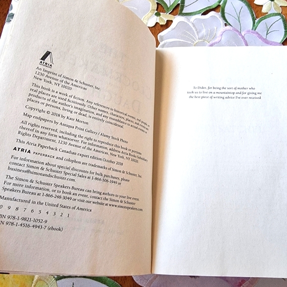 🌟3/$30 Sale! The Clockmaker’s Daughter, by Kate Morton Softcover Book - Picture 3 of 3